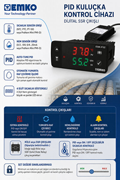 emko 3722 kuluçka termostat