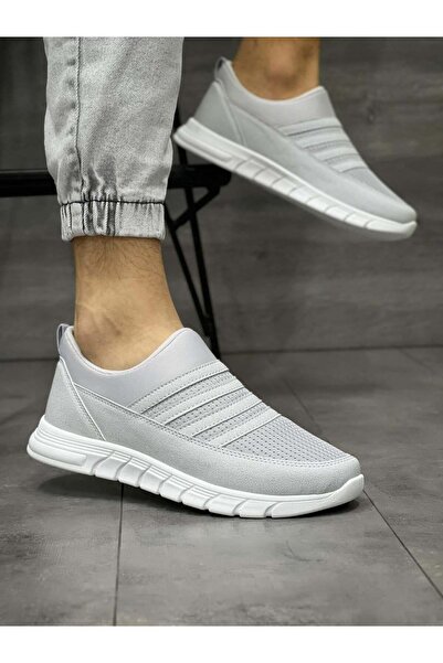 Byterre Ice White Men's Knitwear Casual Sports Shoes