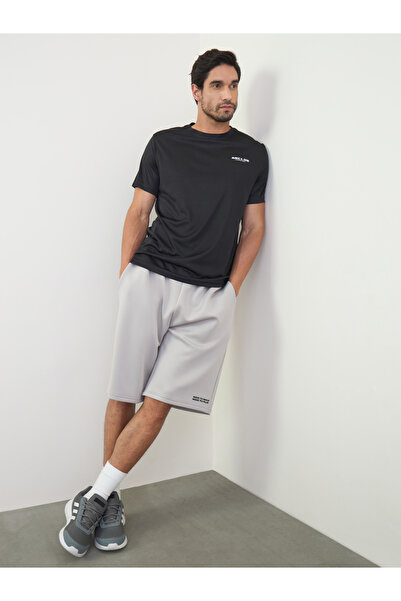 Styli Men Text Print Oversized Shorts