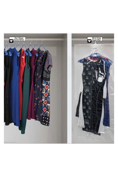 OEM Sac Vidat pentru Rochii și Paltoane 70 x 144, Husă Depozitare Haine Lungă...