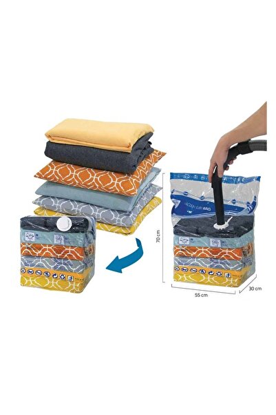 OEM Sac Vidat 3D pentru Haine 55 x 70 x 30, Depozitare Cub, Economisire Spați...