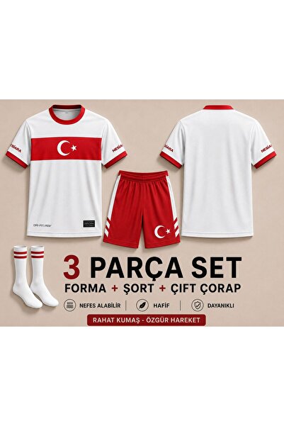 sonvadi Türkiye 2026 (y01) Polo Yaka Beyaz Kırmızı Özel Tasarım Çocuk Forması...