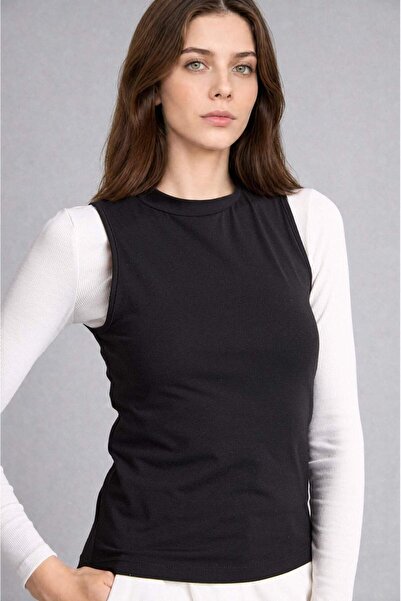 DeFacto Slim Fit Half Turtleneck Combed Cotton Light Brown Undershirt H8040Ax...