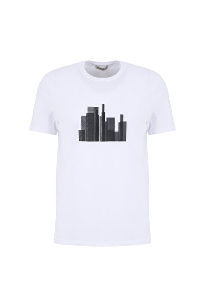 ALTINYILDIZ CLASSICS Beyaz Erkek Slim Fit T-Shirt ACE091262884