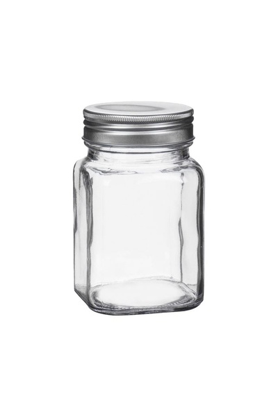 OEM Borcan de depozitare din sticlă, cu capac, 380 ml, practic pentru bucătăr...