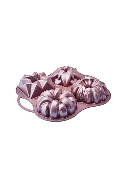 Karaca Formă de tort decorativă Cake Pro din aluminiu turnat, 4 piese