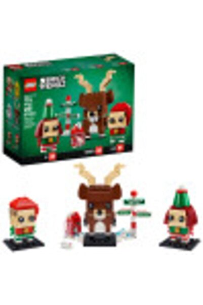 LEGO Brickheadz Reindeer, Elf and Elfie 40353 Building Toy (281 Pieces)