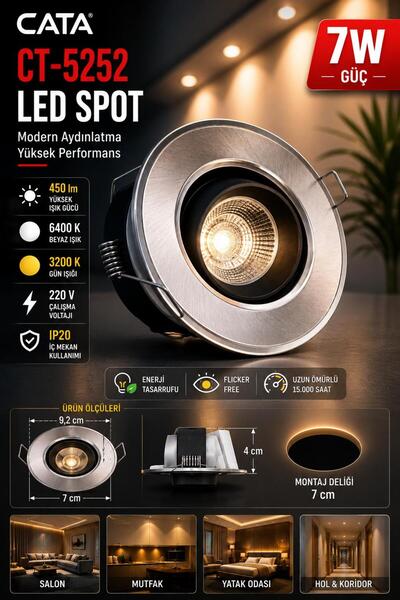 Cata CT-5252 7 WATT LED SPOT