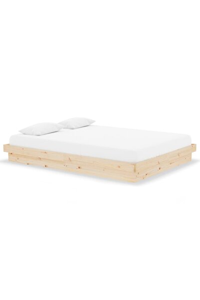 vidaxl Cadru de pat, 140x190 cm, lemn masiv
