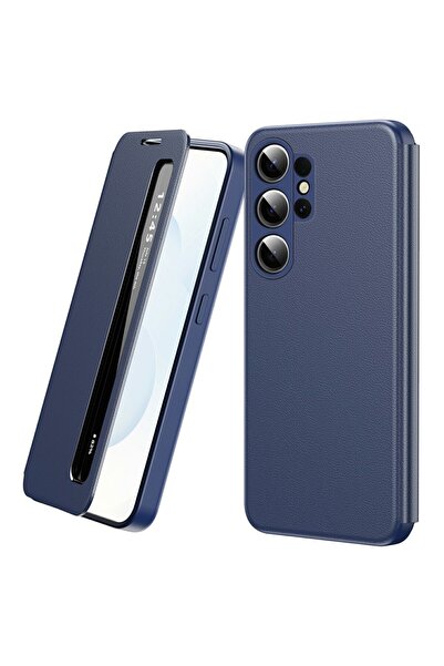 DD Daden Husa pentru Samsung Galaxy S26 Ultra Smart View din piele, Raspuns a...