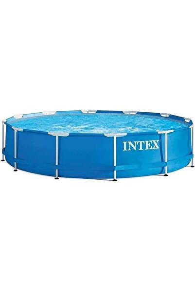 Intex مجموعة حمام سباحة دائري بإطار معدني 2.44 متر × 51 سم 28205