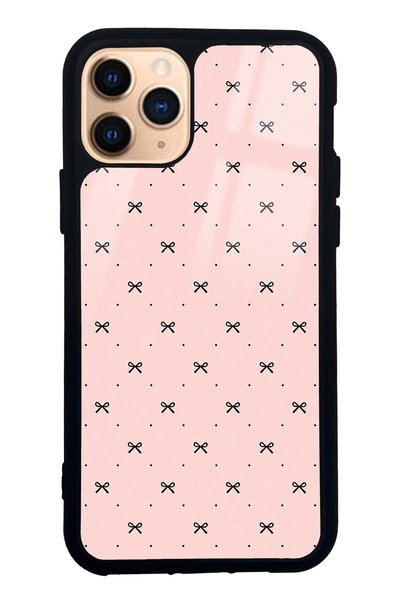 Spoyi iPhone 11 Pro Cream Coquette Pattern Design Glossy Phone Case