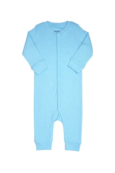 OrganicKid Cosy Erkek Bebek Mavi Tulum