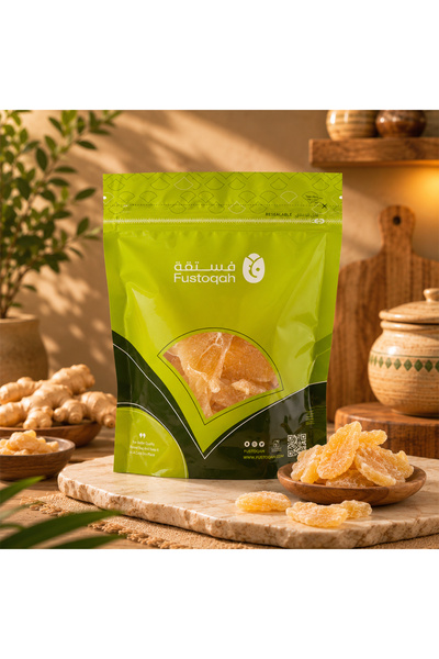fustoqah dried ginger with sugar - 500 جرام