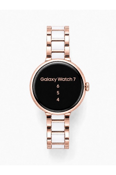 Alstrap Samsung Galaxy Watch 7 6 5 4 Uyumlu İnce Seramik Metal Şık Bilezik Ko...