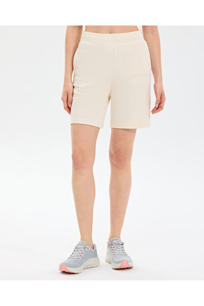 SKECHERS W Essential 5 Inch Sweat Short Sweat Short Kadın Beyaz Şort S2610001...