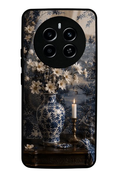 Spoyi Realme 12 Pro Blue Pagoda Elegance Design Glossy Phone Case