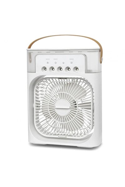 Trendily Ventilator portabil 3-în-1 cu pulverizare: Răcire, umidificare și il...