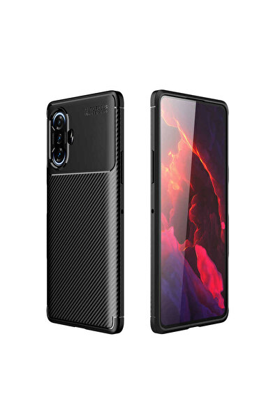 NOVATECH Redmi K40 Gaming Kılıf NVTH Negro Silikon Kapak - Siyah