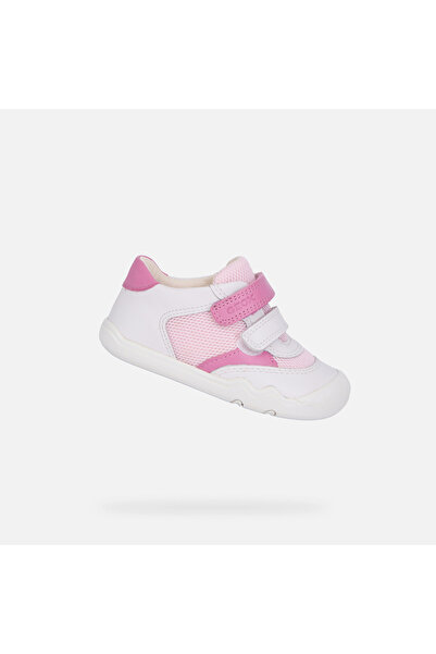 Geox Adidași Bílé pentru fete, tip barefoot, pentru primii pași Steppieup