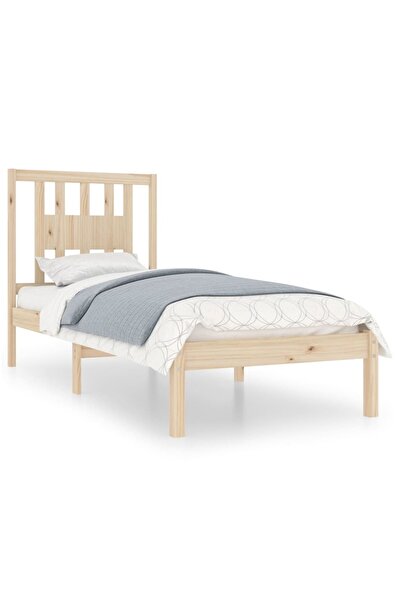 vidaxl Cadru de pat single, 90x190 cm, lemn masiv