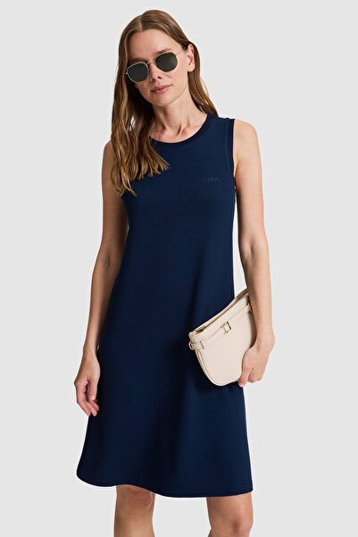 U.S. Polo Assn. Women's Navy Blue Knitted Dress 50323510-Vr033