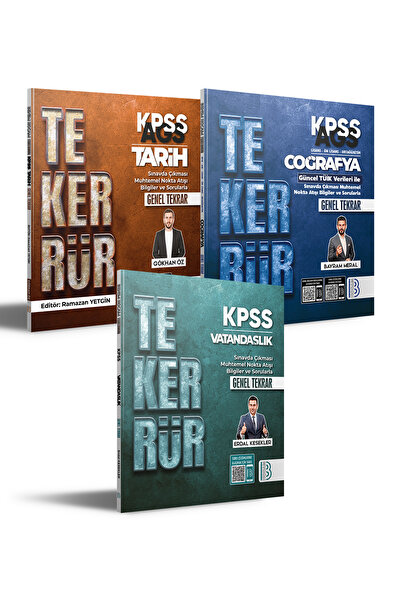 Benim Hocam Yayınları TEKERRÜR KPSS AGS Genel Kültür ( Tarih , Coğrafya , Vat...