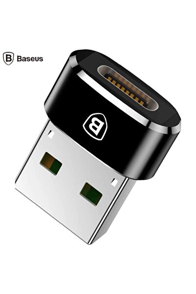 Baseus Adaptor de conversie USB-A la USB-C, Negru