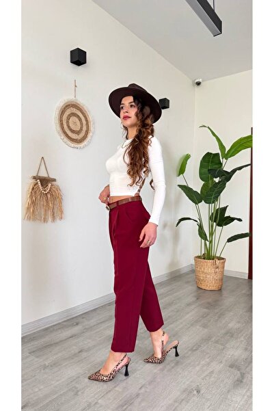 GENERAL Soft trousers with a belt - turkish production