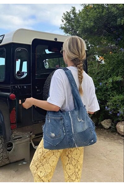 Smonday Denim Hobo Çanta