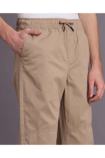 REDTAG Senior Boys Beige Pull On Jogger Without Cuff