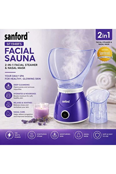 Sanford 2 In 1 Facial Sauna Steamer And Nasal Mask For Skin Care