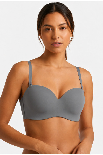 MODA WOMEN'S UNPADTED STRAPLEZ BRA