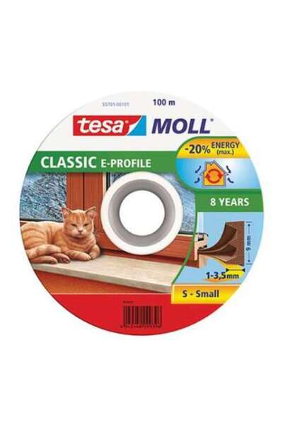 Tesa Rola Profil Etansare Tip-e - 9mm/100m / Maro