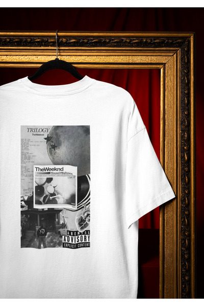 MG Weeknd Printed Crewneck Cotton Oversize Fit Unisex Tshirt