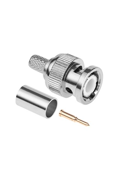 Lechpol Conector BNC tată de sertizare pentru cablu coaxial RG6U