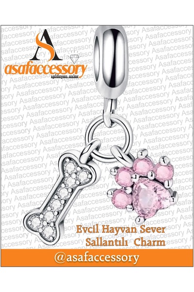 asaf Pet Lover Dangle Charm |   Asafaccessory