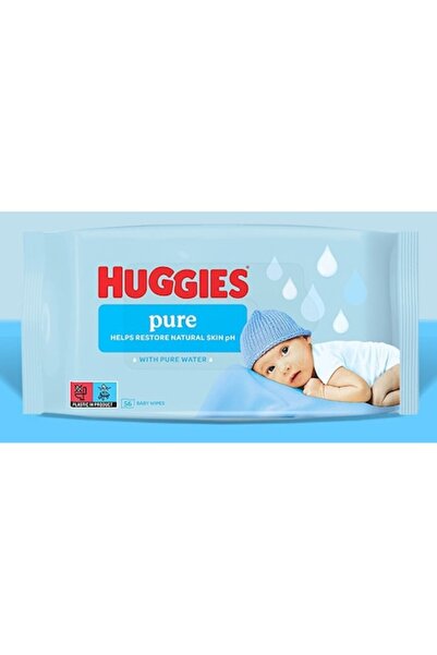 Huggies Pachet promoțional: 4 x șervețele umede Pure, Model nou, 4 pachete x ...
