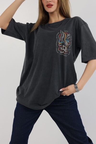 marcobella Tricou imprimat cu efect de batik și spălare