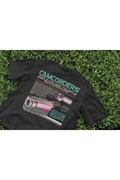 Grafftee Clothing تي شيرت كبير الحجم مطبوع عليه كامكوردز للجنسين