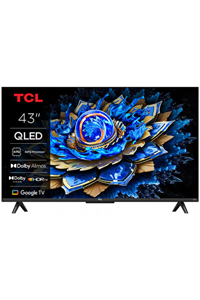 TCL 43T69C Televizor Smart QLED 4K de 43 de inci cu Google TV, Model 2025