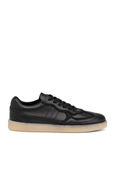 Tergan Siyah Hakiki Deri Kadın Sneaker - K26I1AY68412-A41