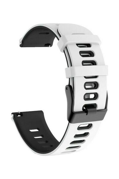 OEM Δίχρωμο λουράκι σιλικόνης μαύρο (Amazfit Bip) 841432625A13