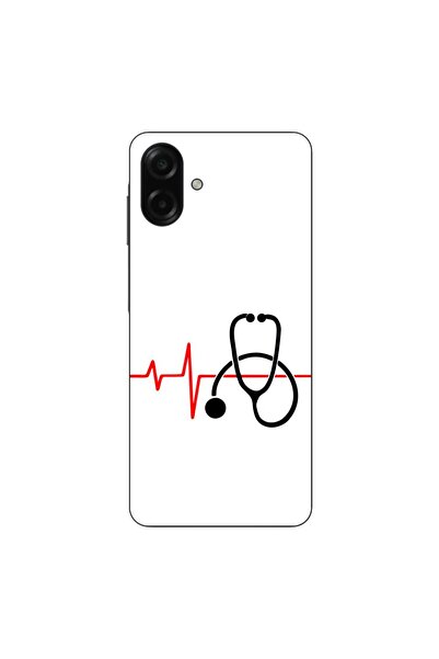 OEM Калъф, съвместим със Samsung Galaxy A07 4G, силиконов гел TPU, с десен Pu...