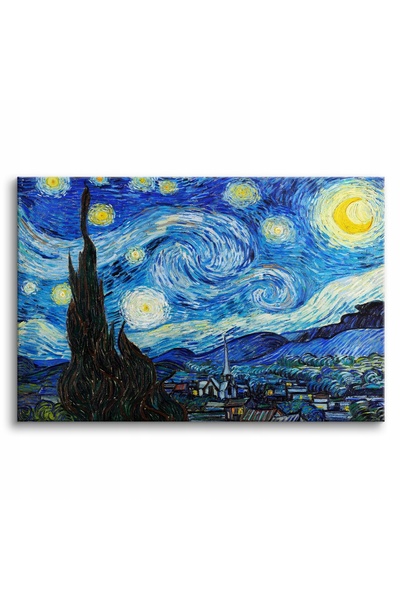 Naklejkomania "Noapte instelata" Vincent Van Gogh, reproducere, tablou de per...