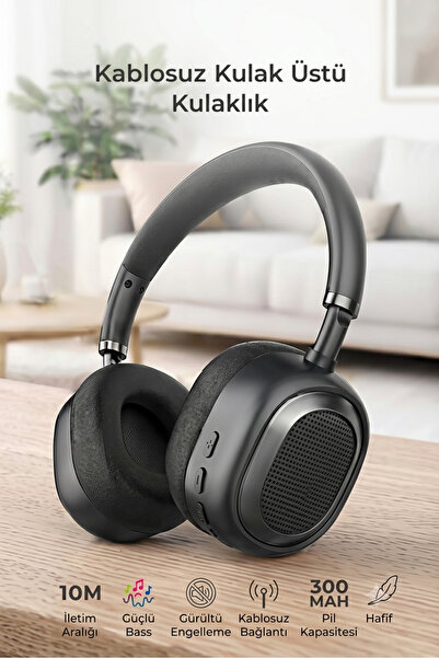 Linkage Kablosuz Kulak Üstü Kulaklık (120 saat kullanım, bluetooth 6)
