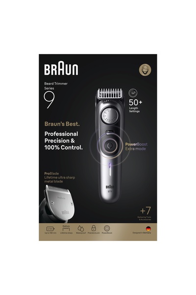 Braunability Trimmer Braun Seria 9 Bt9520 4 Accesorii 180 Min.