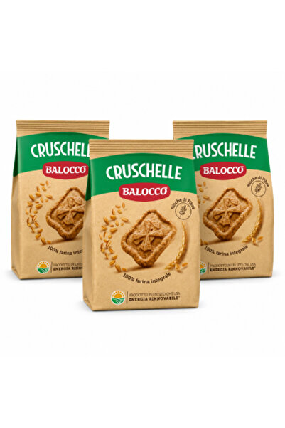 Balocco Set de 3 x Cruschelle, 700 g/bucată, biscuiți integrali cu fibre, 100...