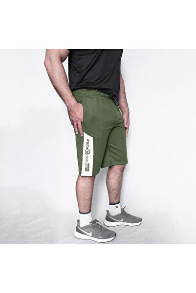 Indusrobe – Men's Cotton Shorts with 3 Pockets & Logo Print – Casual Sports S...
