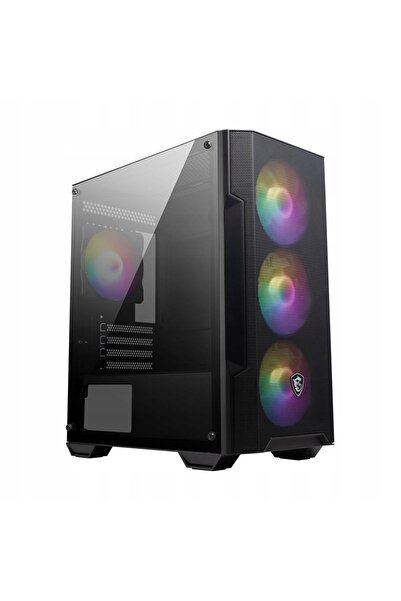 Kraft&dele Carcasă PC MSI MAG Forge M100A - Midi Tower ATX cu fereastră, Negru
